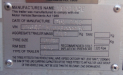 imported used trailer Tags and vehicle plates